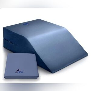 Sleep Jockey Bamboo Wedge Pillow Cover Only Washable Wedge Pillow Case Blue 12"